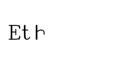 Serif Yazı Tipleri ve Ağırlığı ile Ethernet Canlandırılmış El Yazısı Metni