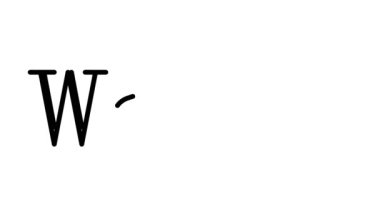 Serif Yazı Tipleri ve Ağırlığı ile Yazılı Animasyon Metni