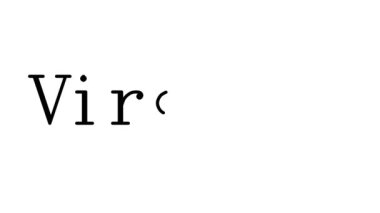 Serif Yazı Tipleri ve Ağırlıklarıyla Virginia Animasyon El Yazısı Metni