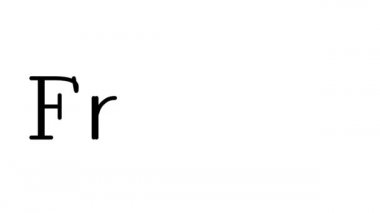 Serif Yazı Tipi ve Ağırlığı ile Fransız Animasyon El Yazısı Metni