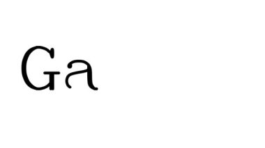 Serif Yazı Tipi ve Ağırlığı ile Gadget Canlandırılmış El Yazısı Metni