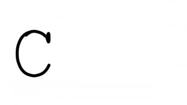 Serif Yazı Tipleri ve Ağırlığı ile Kart Canlandırılmış El Yazısı Metni