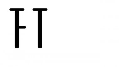 Serif Yazı Tipi ve Ağırlığı ile Animasyon El Yazısı Metni