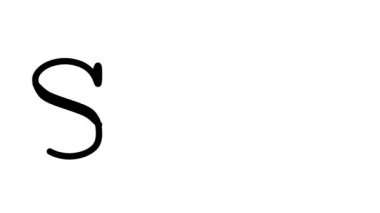 Serif Yazı Tipi ve Ağırlığı ile Yıldız Canlandırılmış El Yazısı Metni