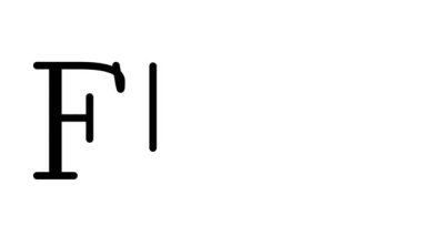 Serif Yazı Tipi ve Ağırlığı ile Flor Canlandırılmış El Yazısı Metni