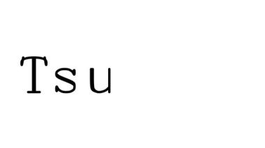 Tsunami Animasyon El Yazısı Metni Serif Yazı Tipi ve Ağırlığı