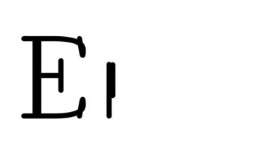 Serif Yazı Tipi ve Ağırlığı ile Emo Animasyon Metni