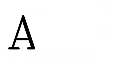 Serif Yazı Tipleri ve Ağırlıklarıyla ATM Animasyon Metni