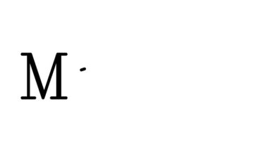 Serif Yazı Tipleri ve Ağırlığı ile Mobil Canlandırılmış El Yazısı Metni