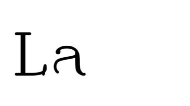 Serif Yazı Tipleri ve Ağırlığı ile Lamb Canlandırılmış El Yazısı Metni