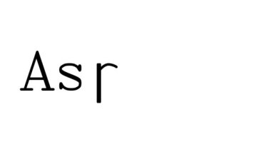 Serif Yazı Tipleri ve Ağırlığı ile Asfalt Canlandırılmış El Yazısı Metni