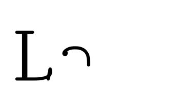 Serif Yazı Tipi ve Ağırlığı ile Göl Canlandırılmış El Yazısı Metni