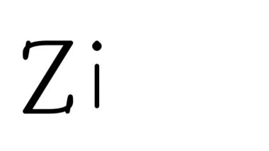 Serif Yazı Tipleri ve Ağırlığı ile Çinko Canlandırılmış El Yazısı Metni