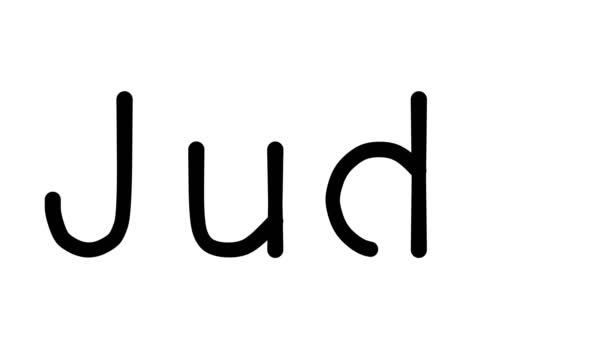 Judo Animație Text Scrisă Mână Diferite Fonturi Greutăți Sans Serif — Videoclip de stoc