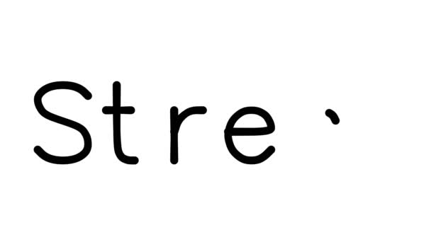 แอน เมช อความลายม อความเคร ยดใน Sans Serif กษรและน าหน างๆ — วีดีโอสต็อก