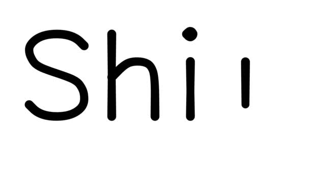 Schip Handgeschreven Tekst Animatie Verschillende Sans Serif Fonts Gewichten — Stockvideo