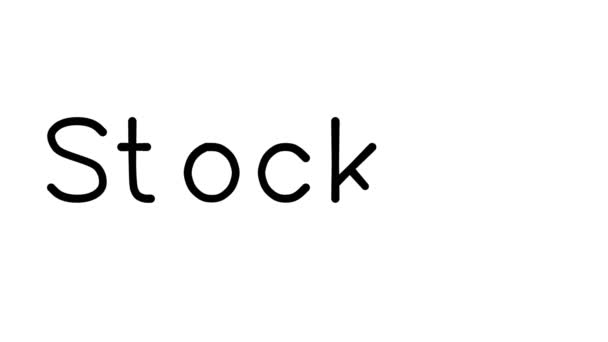 Stocking Animação Texto Manuscrito Várias Fontes Pesos Sans Serif — Vídeo de Stock