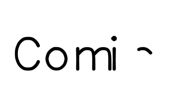 Χειρόγραφη Κινούμενη Εικόνα Κειμένου Διάφορες Γραμματοσειρές Και Σταθμά Sans Serif — Αρχείο Βίντεο