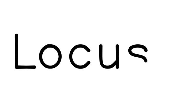 Locust Kézzel Írott Szöveg Animáció Különböző Sans Serif Betűtípusok Súlyok — Stock videók