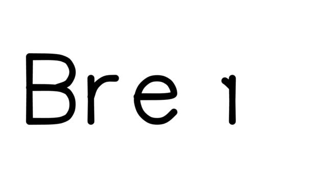 Хлебная Анимация Рукописным Текстом Различных Шрифтах Весах Засечек — стоковое видео