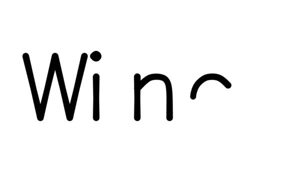 Winch Handwritten Text Animation Various Sans Serif Fonts Weights — 비디오