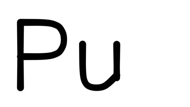 Pub Handwritten Text Animation Various Sans Serif Fonts Weights — 비디오