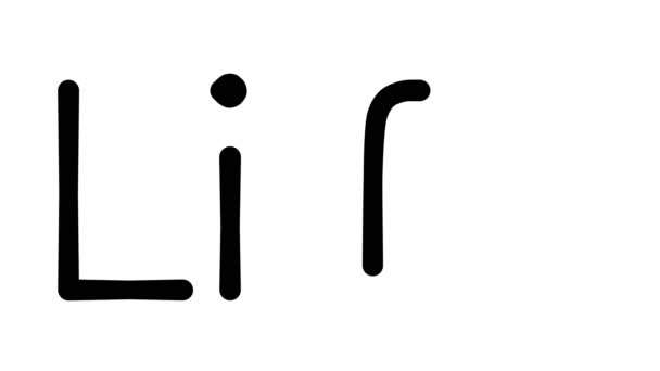 Life Handwritten Text Animation Various Sans Serif แบบอ กษรและน าหน — วีดีโอสต็อก