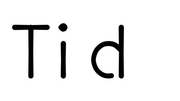 Tide Handwritten Text Animation Various Sans Serif Fonts Weights — 비디오