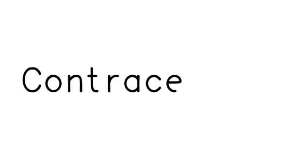 Contractive Handwritten Text Animation Various Sans Serif Fonts Weights — 비디오