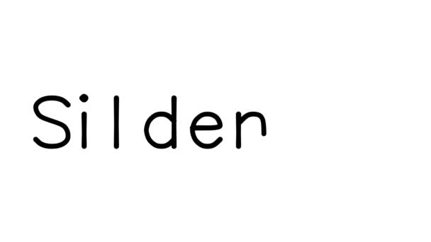 Sildenafil各种免提字体和重量的手写文字动画 — 图库视频影像