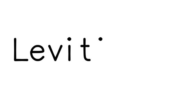 Leviticus Handskriven Text Animation Olika Sans Serif Teckensnitt Och Vikter — Stockvideo