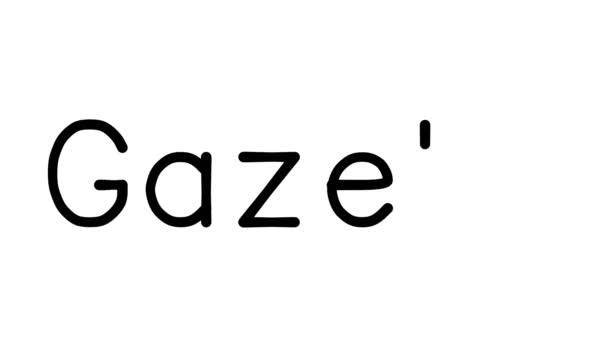 Gazebo Handwritten Text Animation Various Sans Serif Fonts Weights — Stock Video