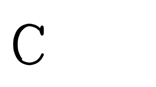 Ciao Animated Handwriting Text Serif Fonts Weights — стокове відео