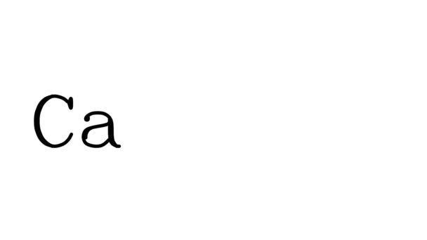 Канберра Анімований Текст Почерку Шрифтах Вагах — стокове відео