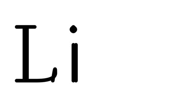 升降动画手抄本的字体和重量 — 图库视频影像