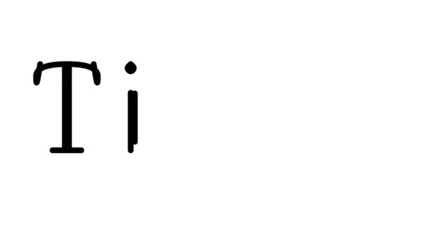 Tiger Animated Handwriting Text Serif กษรและน าหน — วีดีโอสต็อก