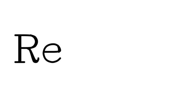 Рептилия Анимированный Почерк Текст Засеченных Шрифтах Весах — стоковое видео