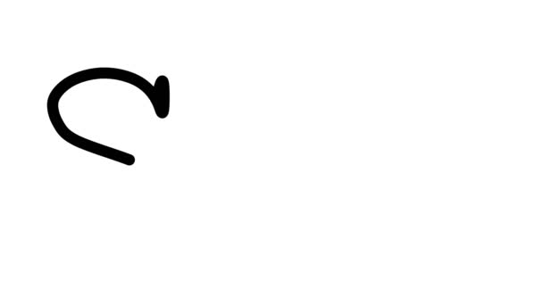 セリフフォントと重みでのSun Animated Handwriting Text — ストック動画