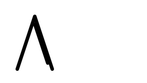 Air Animated Handwriting Text Γραμματοσειρές Serif Και Σταθμά — Αρχείο Βίντεο