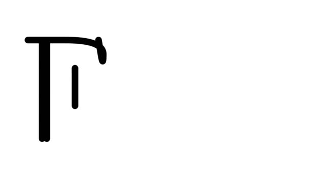 Факс Анімований Почерк Тексту Шрифтах Вагах — стокове відео