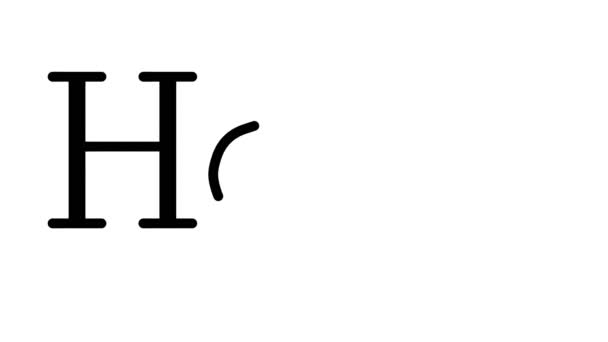 神圣的动画手抄本的字体和重量 — 图库视频影像