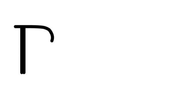 Bari Animated Handwriting Text Serif Fonts Weights — Stock Video