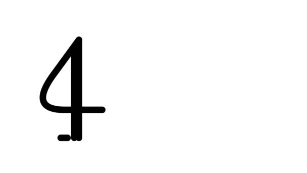 404 Texto Animado Escritura Mano Fuentes Pesos Serif — Vídeo de stock