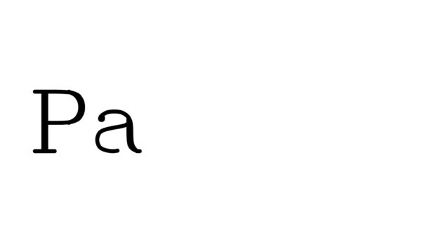 内裤动画手抄本的字体和重量 — 图库视频影像