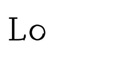 Serif Yazı Tipleri ve Ağırlıklarındaki Lodge El Yazısı Metni