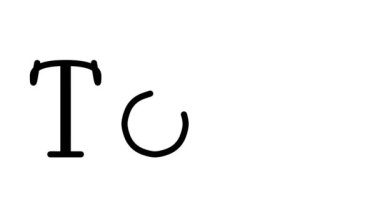 Serif Yazı Tipi ve Ağırlığı ile Tofu Canlandırılmış El Yazısı Metni