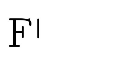 Serif Yazı Tipleri ve Ağırlığı ile Akış Canlandırılmış El Yazısı Metni