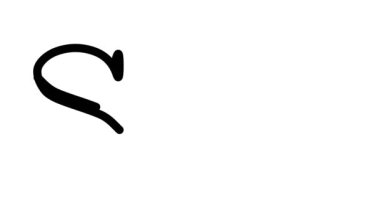 Serif Yazı Tipleri ve Ağırlığı ile SOS Canlandırılmış El Yazısı Metni