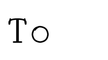 Serif Yazı Tipleri ve Ağırlığı ile Tomb Animasyon El Yazısı Metni