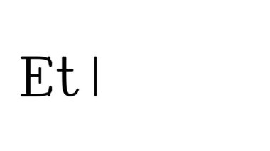 Serif Yazı Tipleri ve Ağırlığı ile Etanol Canlandırılmış El Yazısı Metni